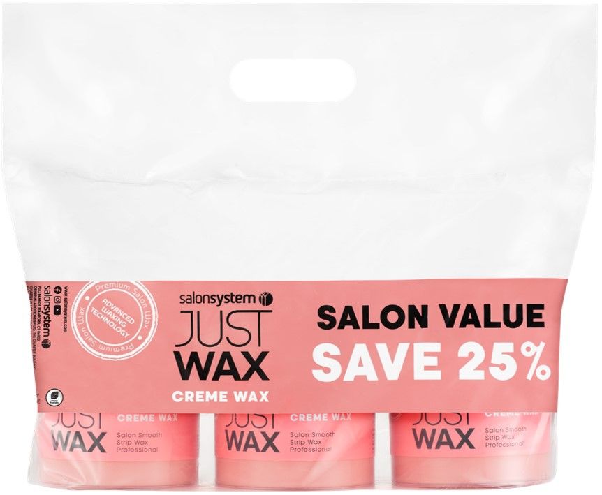 Just Wax Creme Wax 450g Value 3 Pack