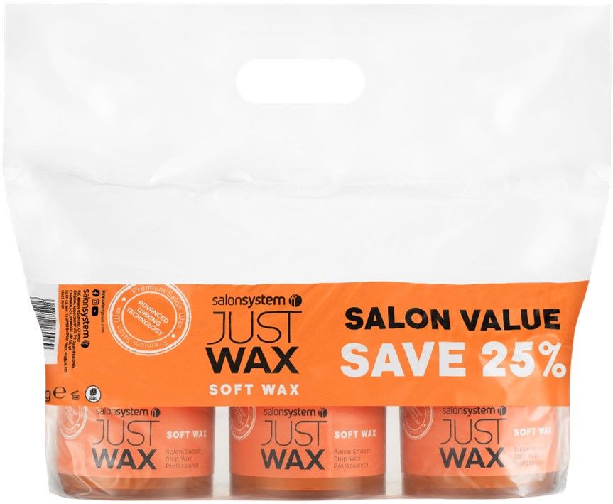 Just Wax Soft Wax 450g Value 3 Pack