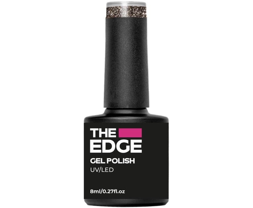 Edge Nails Gel Polish The Gold & Black Glitter 8ml