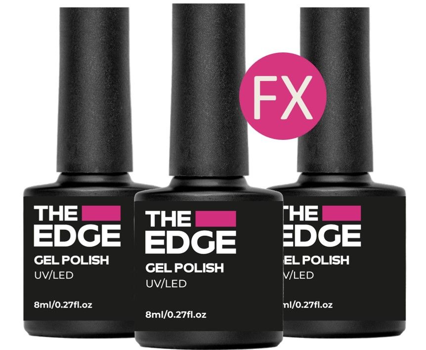 *3 for £12* Edge Nails Gel FX Polish 8ml *SELECT SHADE*