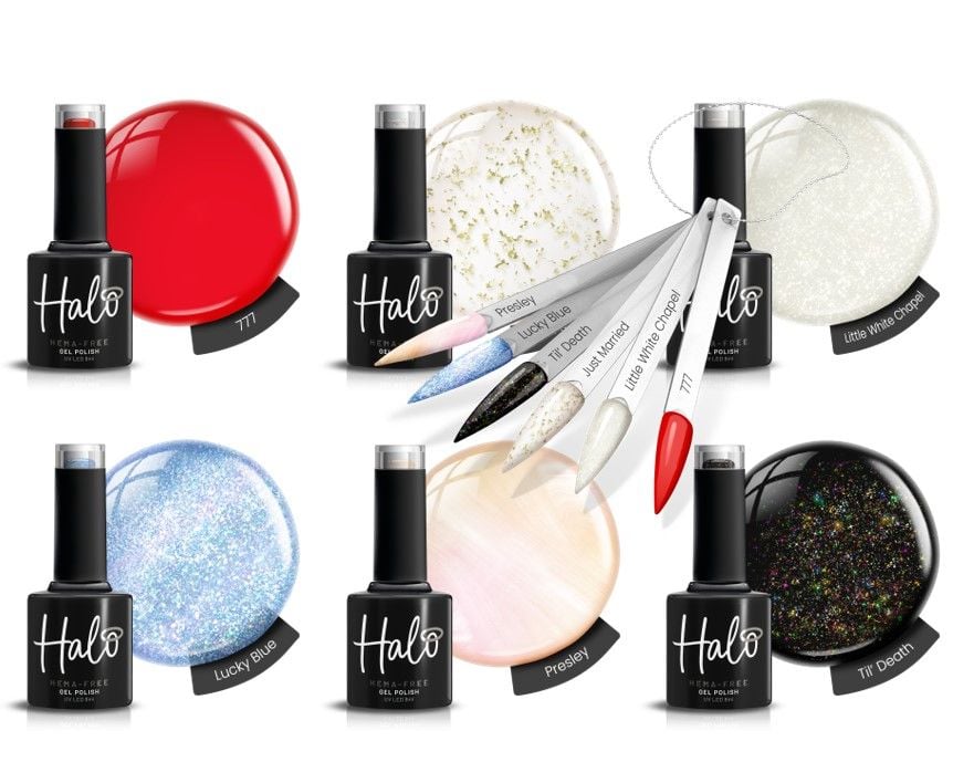 *PREORDER ETA 24/02/24 - Halo Gel Polish Married In Vegas Collection & Colo