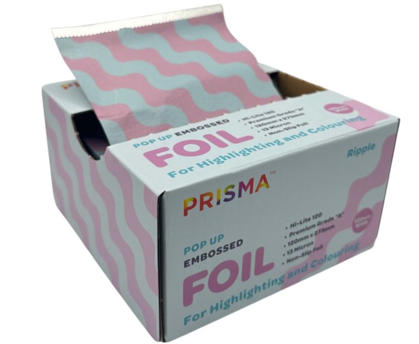 Prisma Embossed Foil Pop Up Sheets 120mm x 273mm 500 Pack Ripple