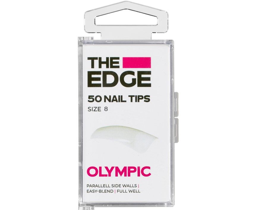 Edge Nails Olympic Nail Tips 50 Pack Size 8