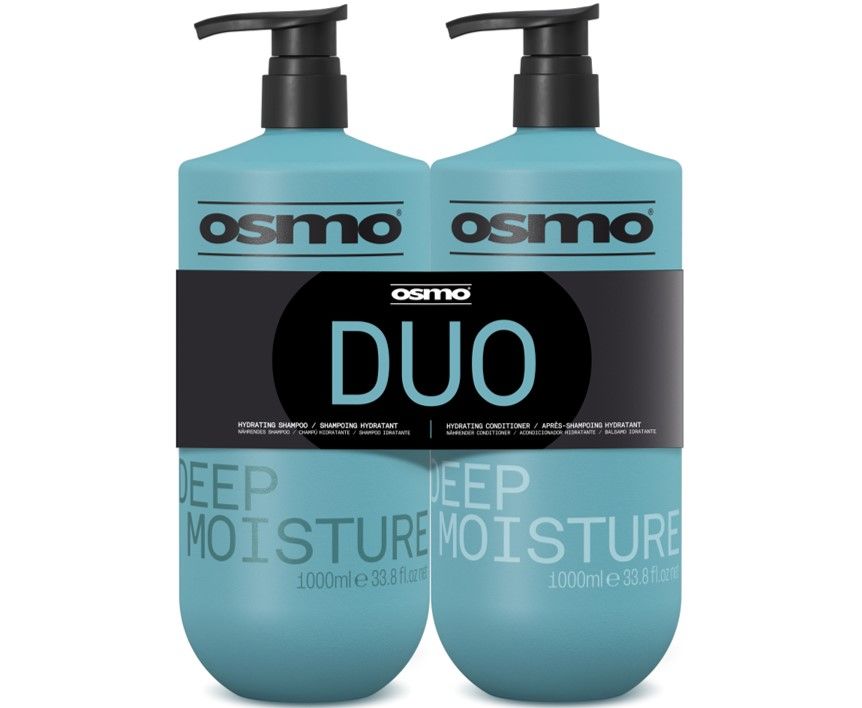 Osmo Deep Moisture Shampoo & Conditioner 1000ml Twin Pack