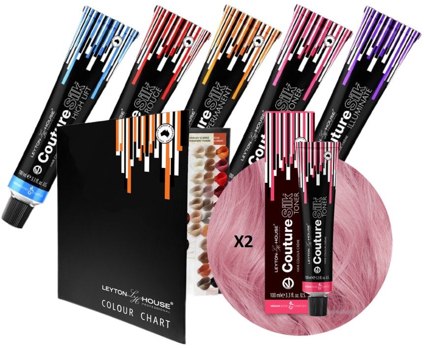 24 Leyton House Couture Silk Tubes & FREE Shade Chart & 2 Cherry Blossom Toner Deal