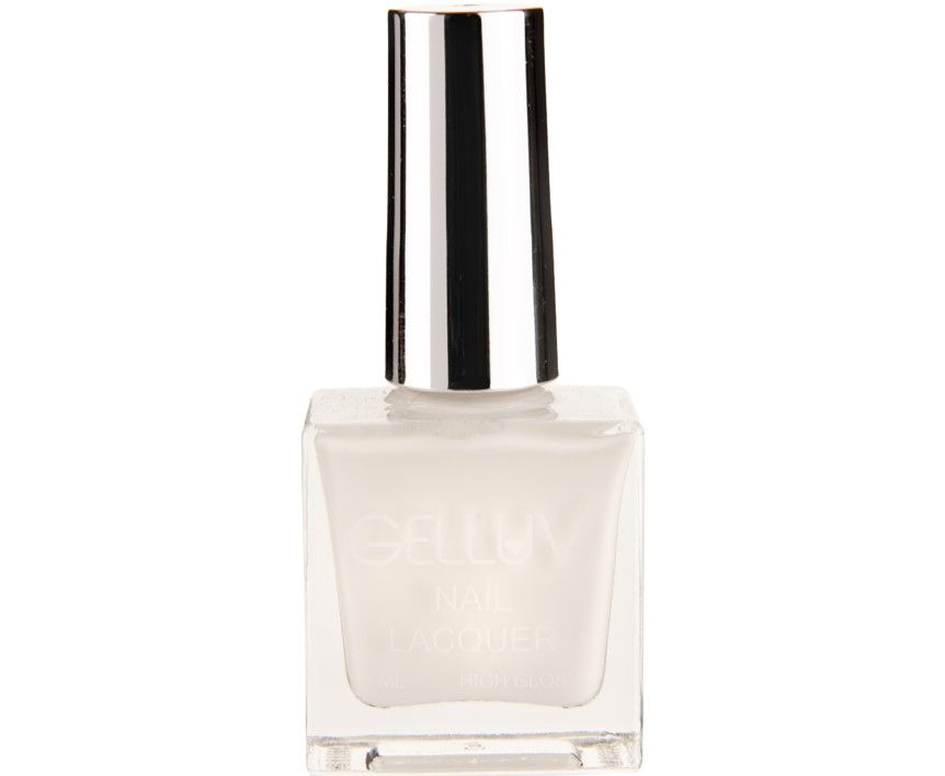 Gelluv Nail Lacquer Polish Naturally White 8ml