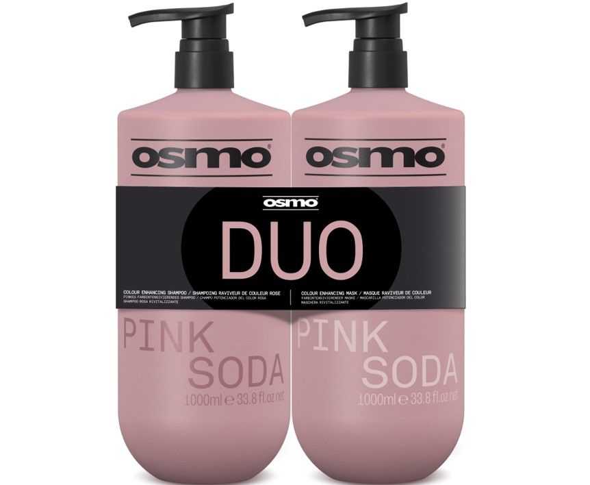 Osmo Pink Soda Shampoo & Mask 1000ml Twin Pack