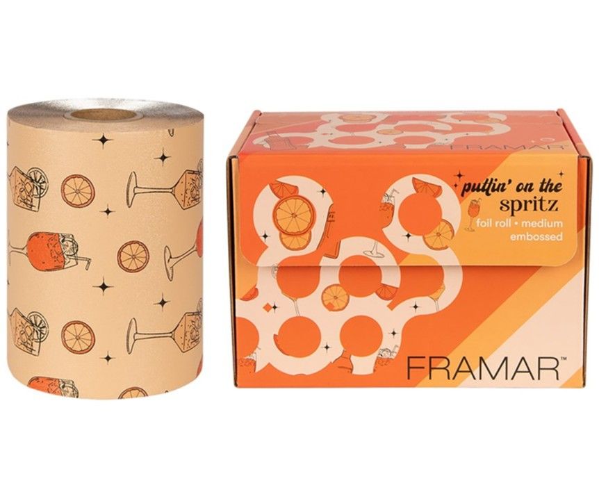 Framar Embossed Foil Roll 13cm x 98m (320ft) Puttin On The Spritz