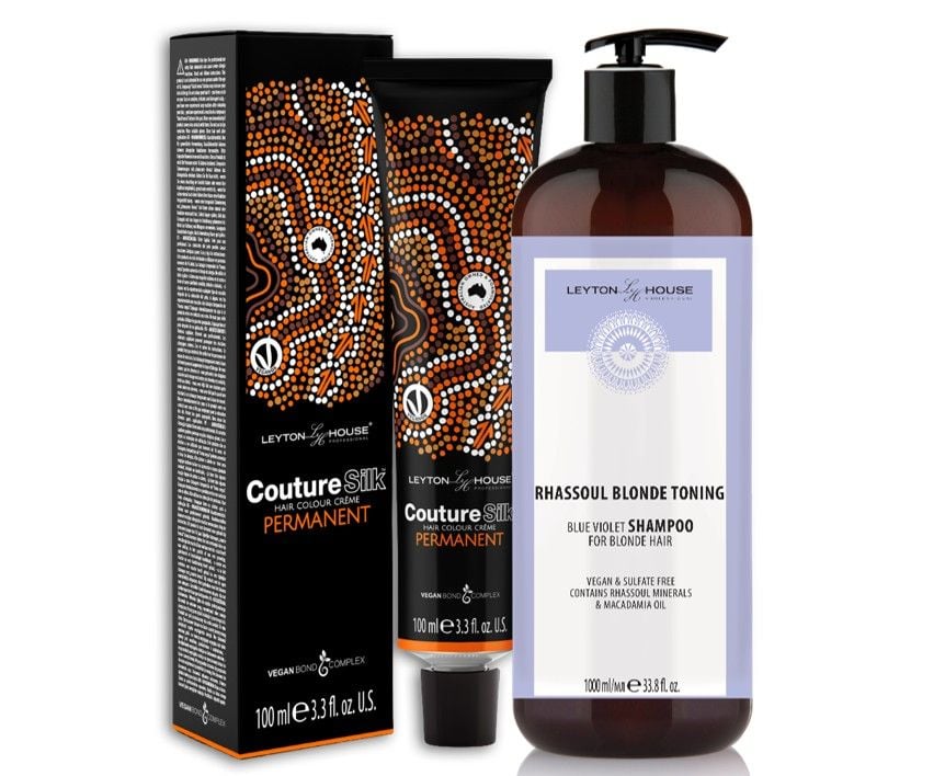 12 Leyton House Couture Silk Tubes & FREE Rhassoul Blonde Toning Shampoo 1L Deal