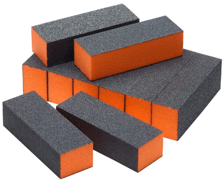 The Edge Sanding Buffer Block 100/180 Orange 10 Pack