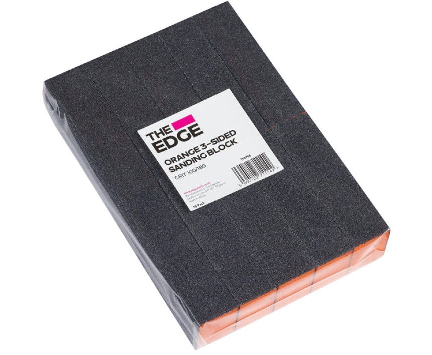 The Edge Sanding Buffer Block 100/180 Orange 10 Pack
