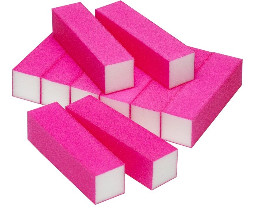 The Edge Sanding Buffer Block 100/100 Pink 10 Pack