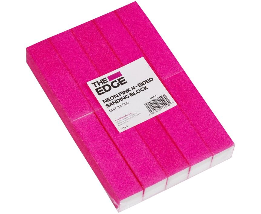 The Edge Sanding Buffer Block 100/100 Pink 10 Pack