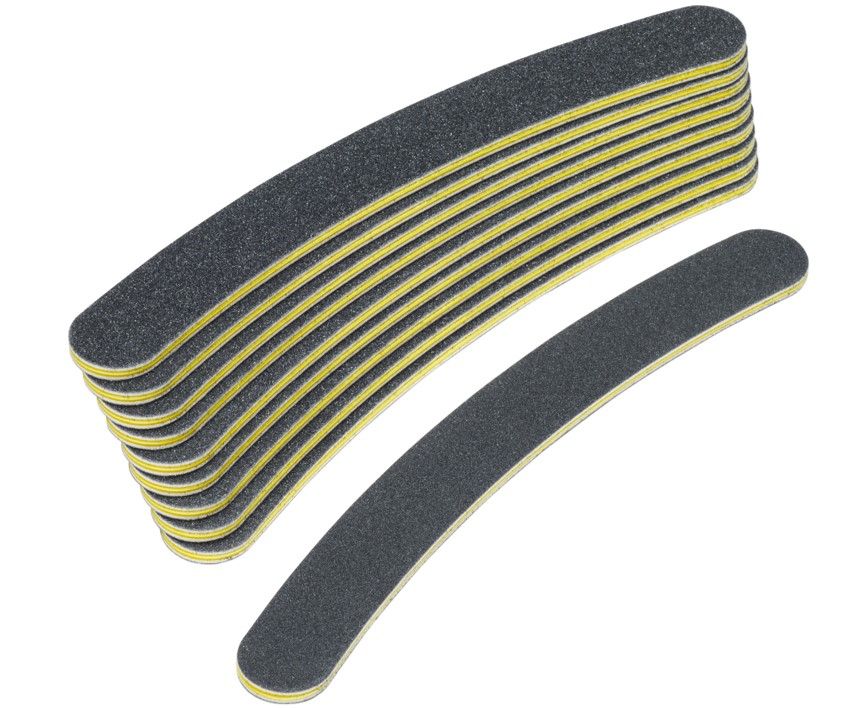 The Edge File Black Curved 100/180 10 Pack