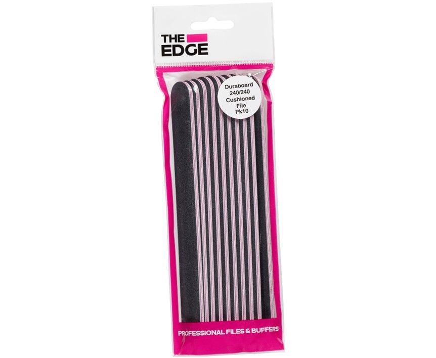 The Edge File Black Straight 240/240 10 Pack