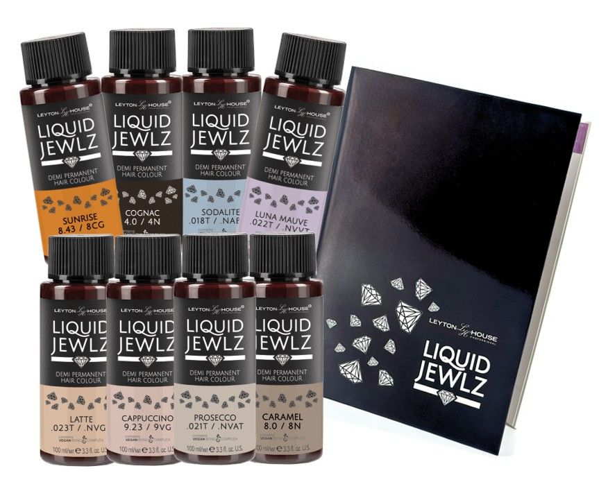 <!--4-->8 Leyton House Liquid Jewlz Bottles & FREE LJ Shade Chart
