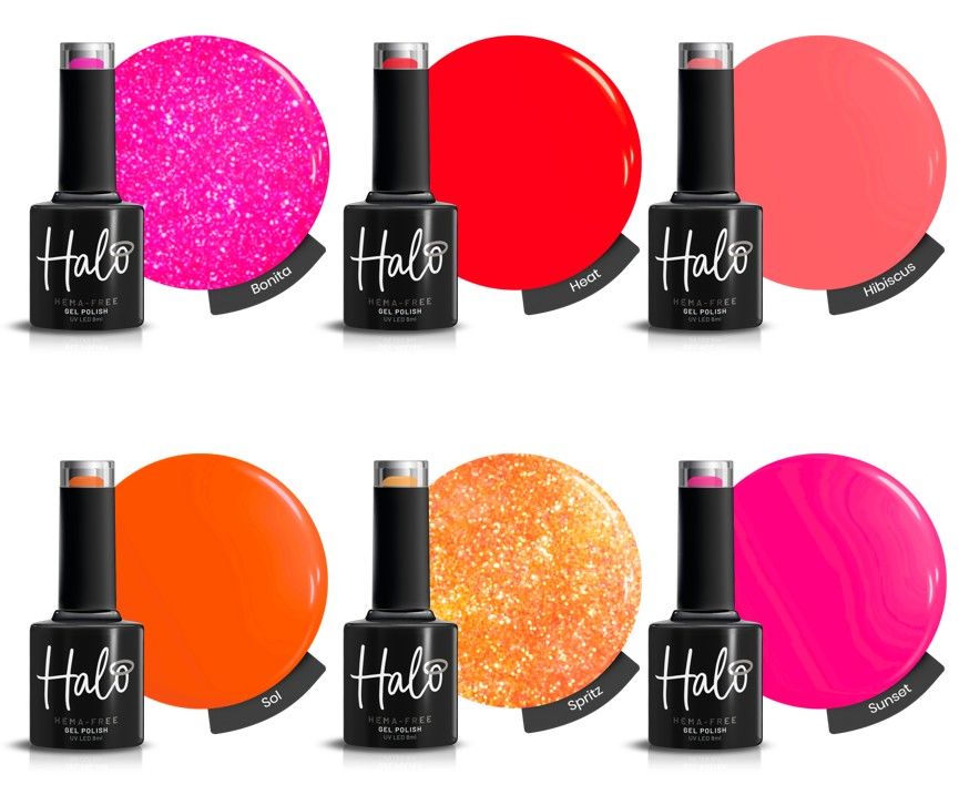 *Halo Gel Polish Summer Nights Collection 6 Pack