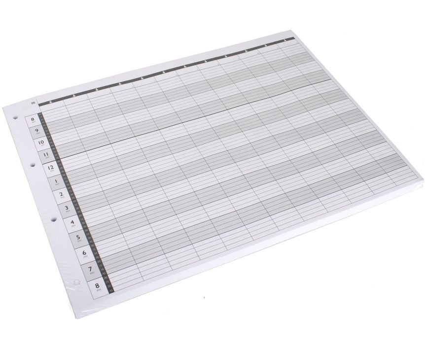 Agenda Loose Leaf Refill Pages 12 Column 100 Pack