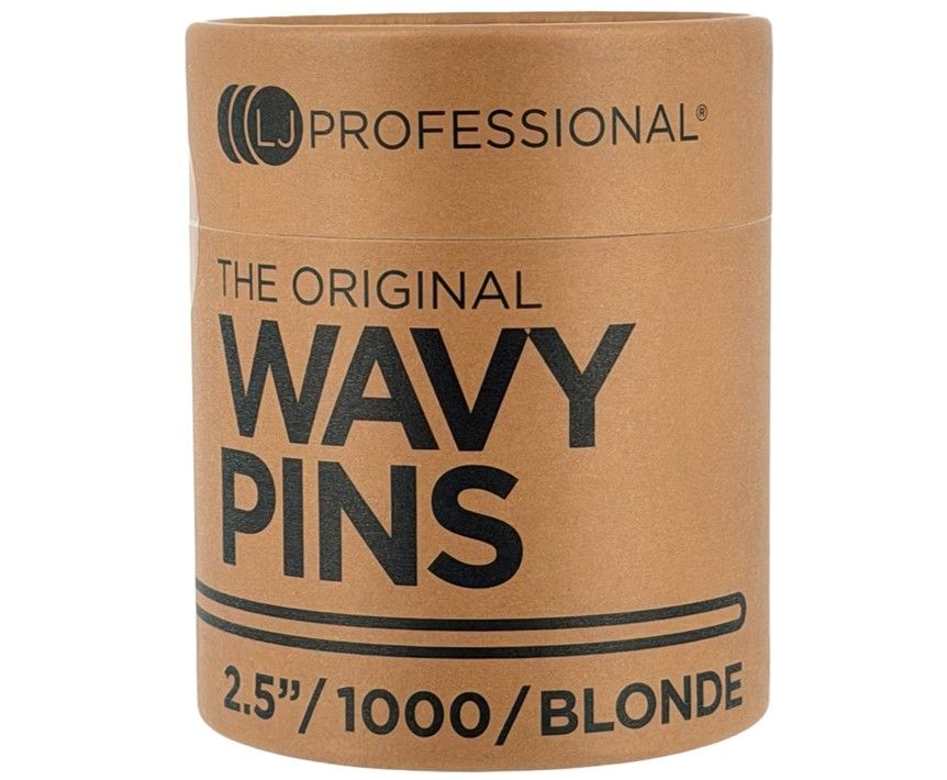 LJ Professional The Original Wavy Pins Blonde 2.5" 1000 Pack
