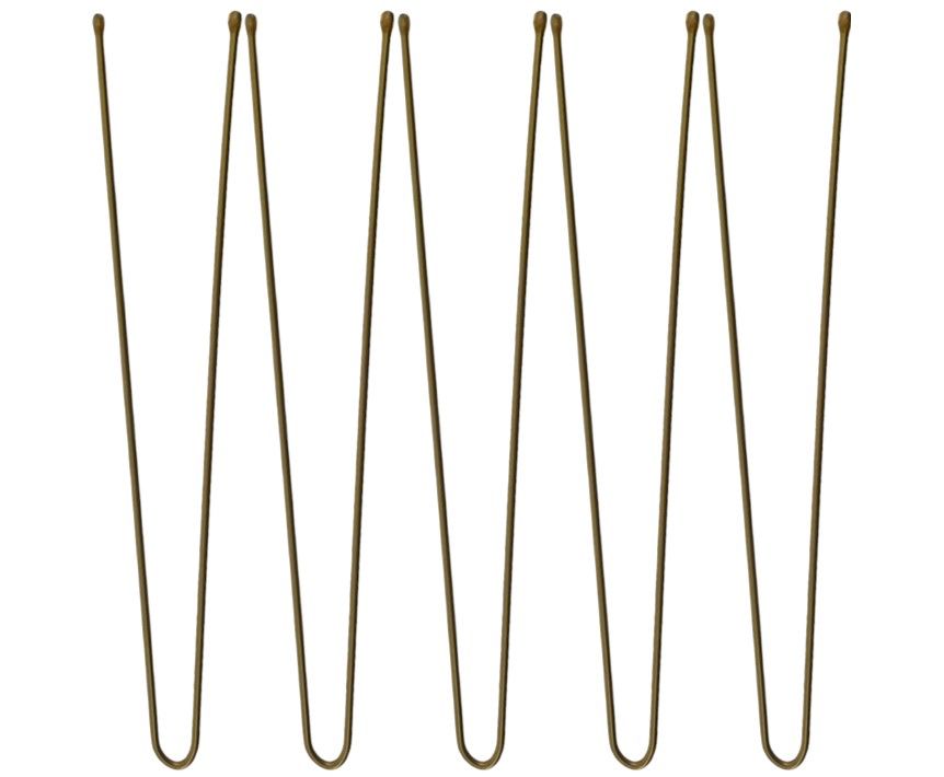 LJ Professional The Original Plain Pins Blonde 3" 500 Pack