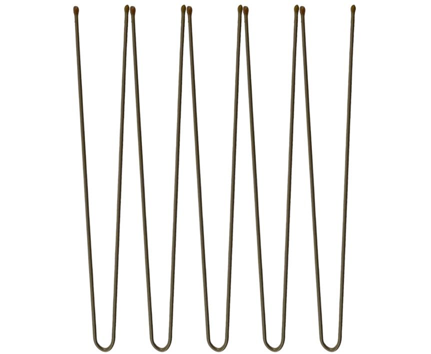 LJ Professional The Original Plain Pins Brown 3" 500 Pack