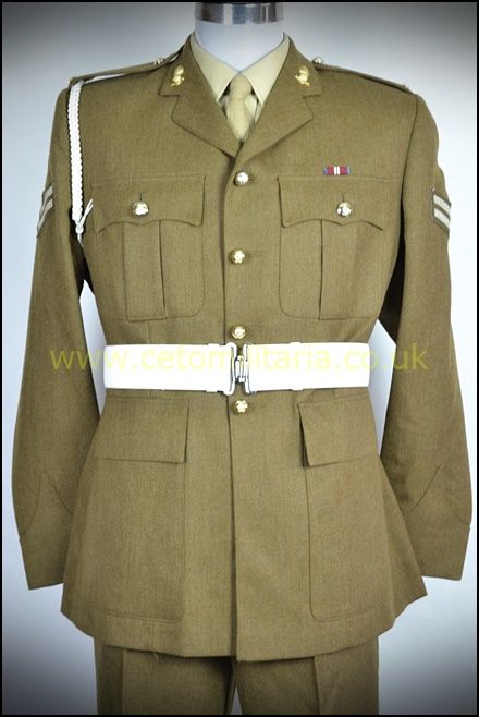 Original British Army No2 Kleid Wolle Hals Krawatte Stein Fad Uniform Neu