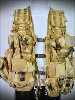 Desert MOLLE Tactical Load Vest (+Pouches)