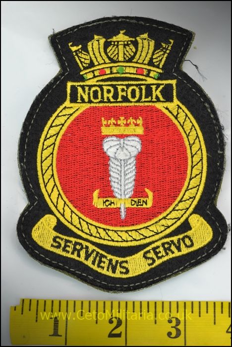 RN HMS Norfolk Patch (Velcro)