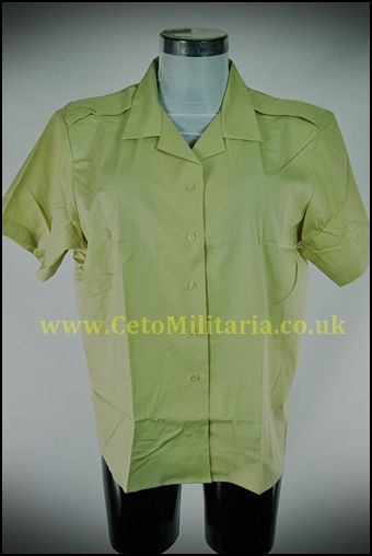 British Army All Ranks No 2 Shirt Blouse FAWN FAD Womans Short Sleeve Khaki NEW 