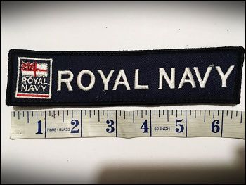 RN Patch "Royal Navy" Blue