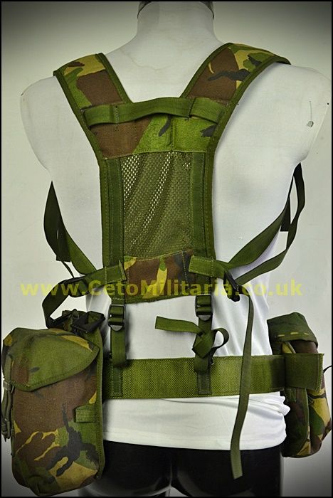 Pair of British Military Green PLCE Soldier 90 Utility Pouch Webbing