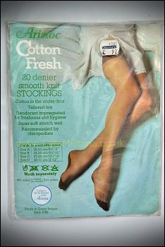Aristoc Cotton Fresh "Taupe" Stockings (11-12")