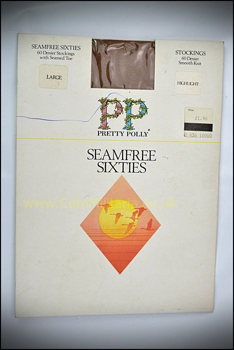 Pretty Polly Seamfree Sixties Highlight Stockings (Lge)