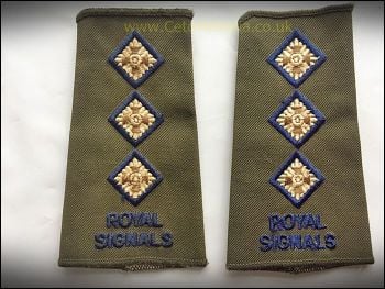 RankSlide OG, Royal Signals Capt (Pair)