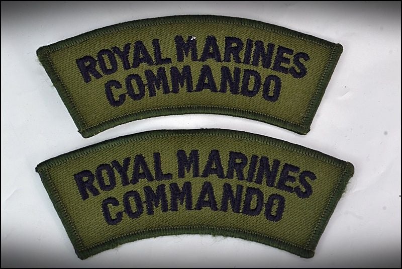 Royal Marine Commando Shoulder Titles (Pair)