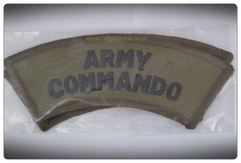 Army Commando Shoulder Titles (Pair)