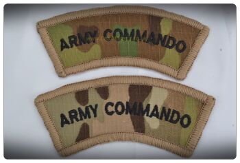 Army Commando Shoulder Titles (Pair)