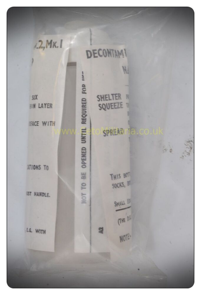 NBC Decontamination Kit Personal No2 Mk1