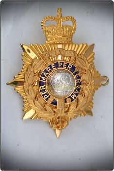 Royal Marines Wolseley Helmet Plate (Officer)