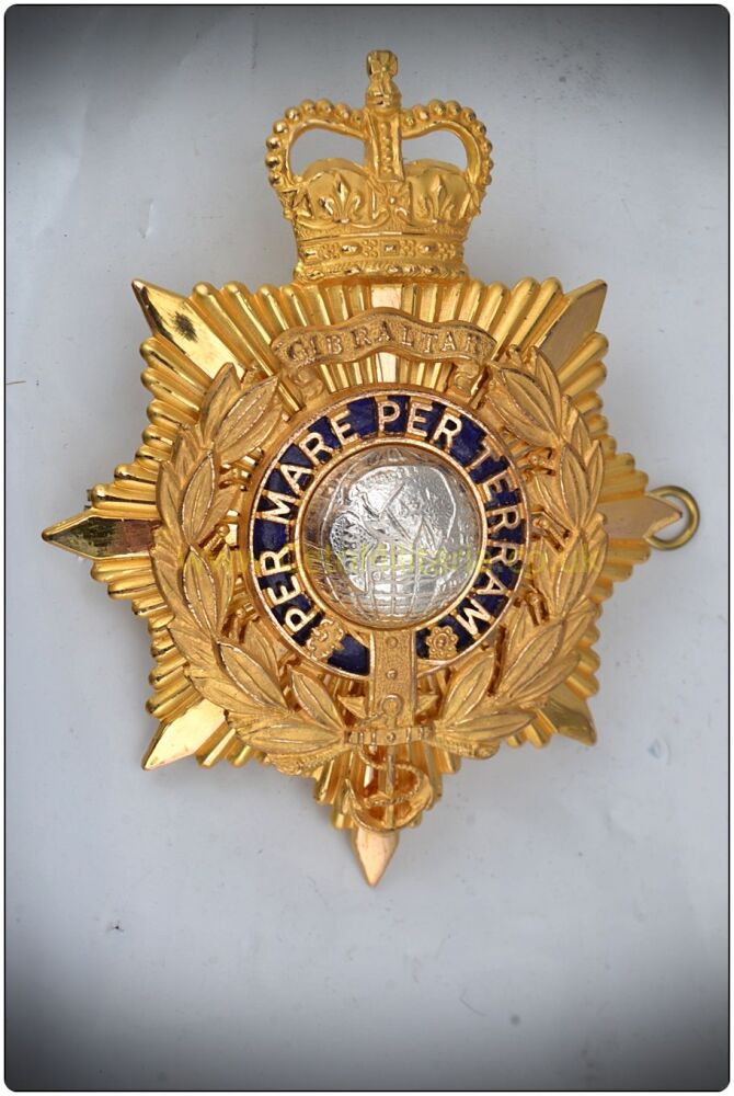 Royal Marines Wolseley Helmet Plate (Officer)