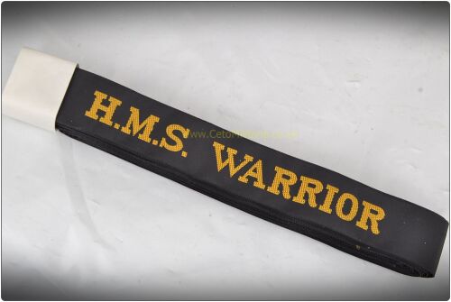 RN Cap Tally, HMS Warrior (NEW)