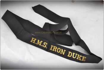 RN Cap Tally, HMS Iron Duke (NEW)