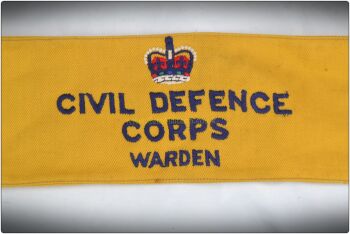 Civil Defence Armband, Warden