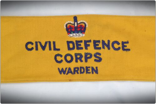 Civil Defence Armband, Warden