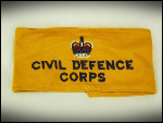 Civil Defence Corps armband, QC.