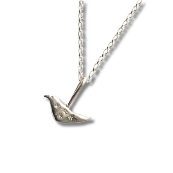 Silver Bird on Chain