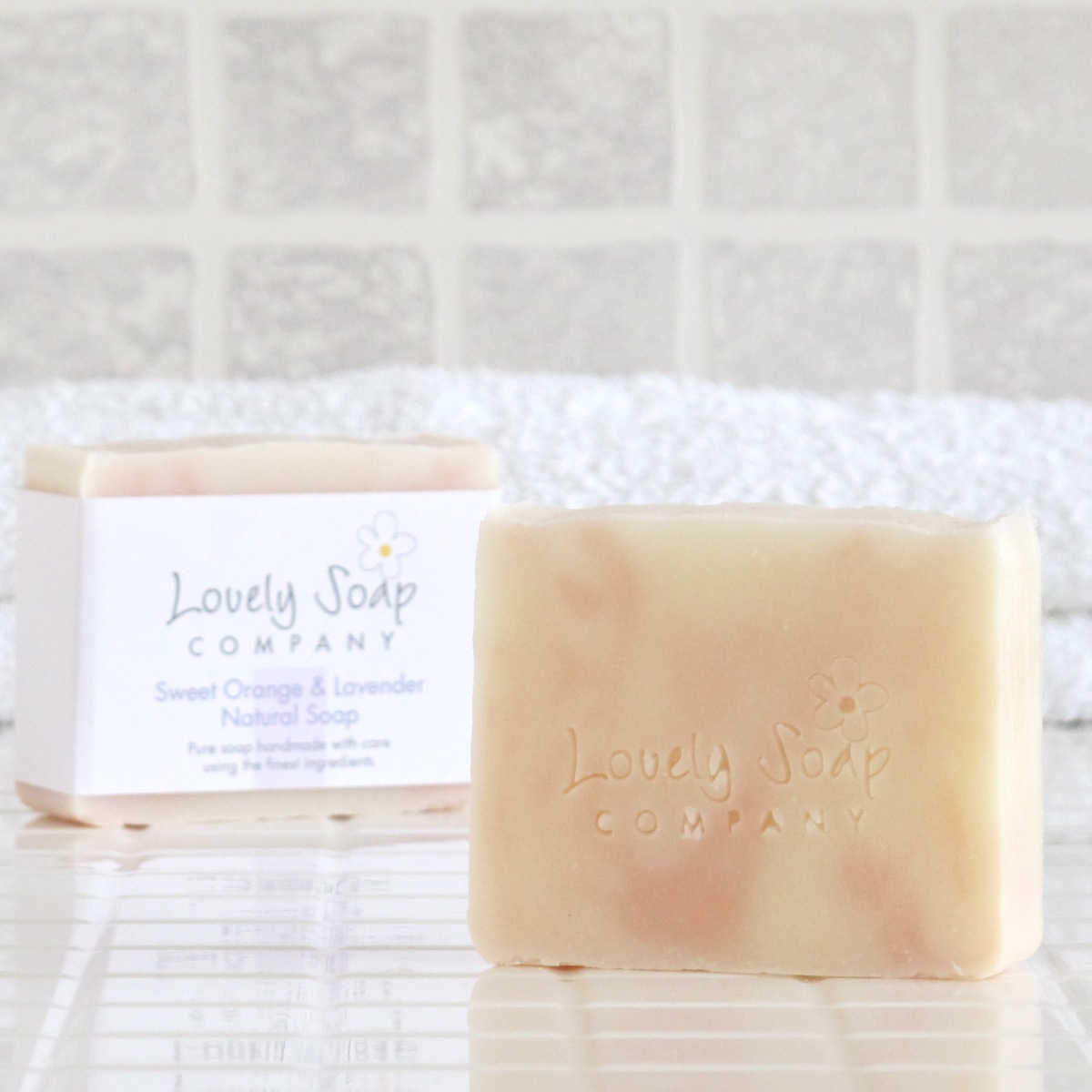 Sweet Orange & Lavender Natural Soap by Lovely Soap Company