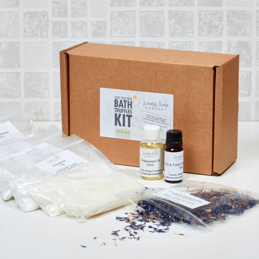 Make Your Own Gin & Tonic Bath Truffles Kit by Lovely Soap Company