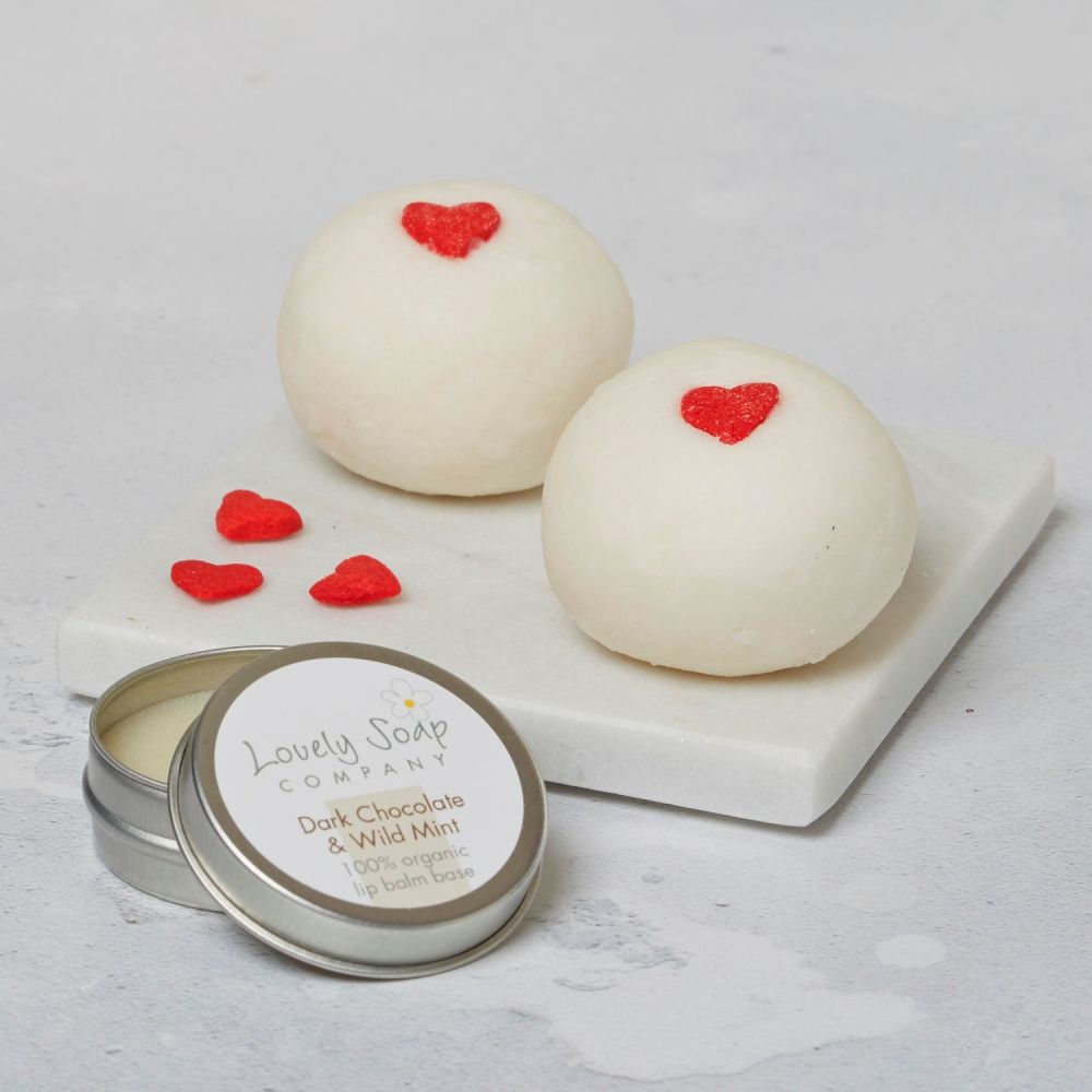 Valentine Hearts Pamper Gift by Lovely Soap Company