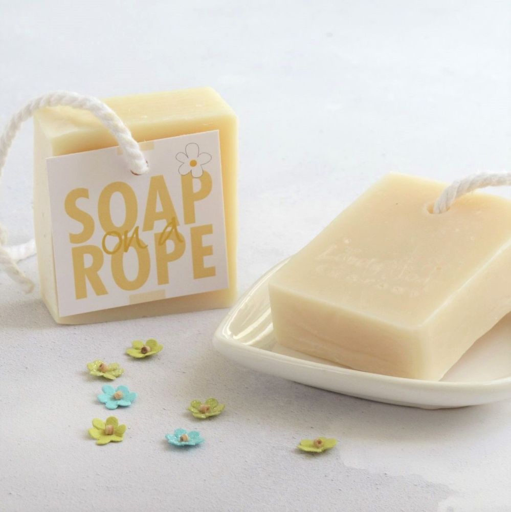 Grapefruit & Lemongrass Soap on a Rope by Lovely Soap Company